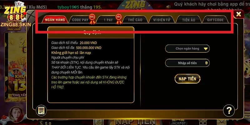 Hướng dẫn nạp tiền Zing88 chi tiết, nhanh chóng cho tân thủ - kovagu.live - kovagu