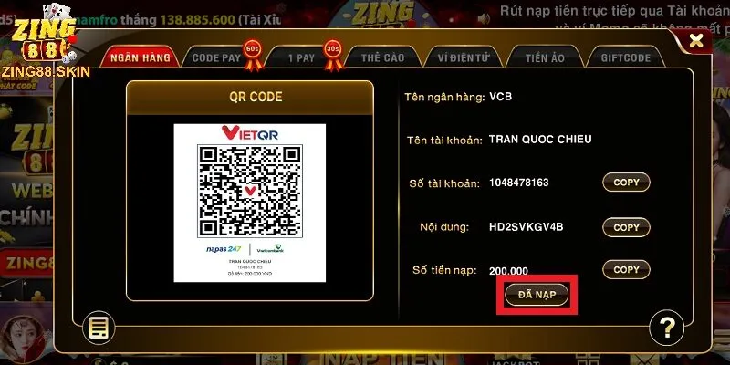 Hướng dẫn nạp tiền Zing88 chi tiết, nhanh chóng cho tân thủ - kovagu.live - kovagu